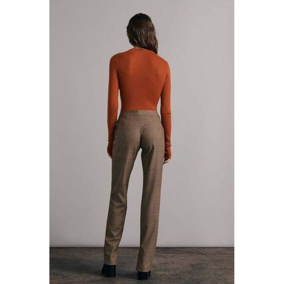 rag & bone Rebecca Glen Plaid Pants size 10 ‎ Slim Stretch Wool NWOT - Picture 2 of 6